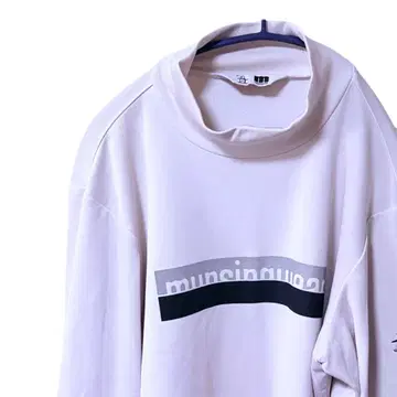 MUNSING WEAR 먼싱웨어 긴팔 하이넥 골프 화이트 계열