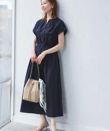 ROPE PICNIC 스키퍼 셔츠 원피스 네이비 38 사이즈