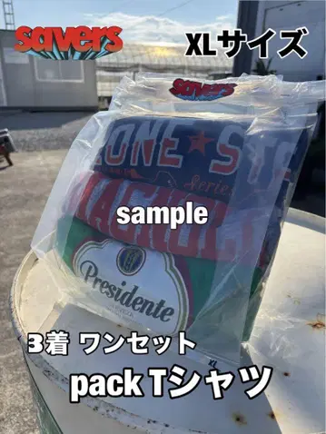 pack Tee 프린트 티셔츠 3개 세트 XL 사이즈