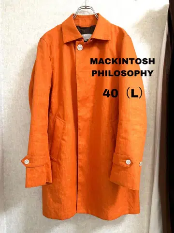 MACKINTOSH PHILOSOPHY 린넨 100 롱 코트 오렌지