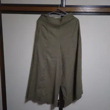 AuieDF 카키 와이드 팬츠