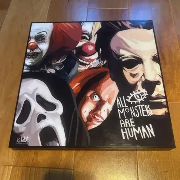 호러 캐릭터 패널 아트 ALL MONSTERS ARE HUMAN