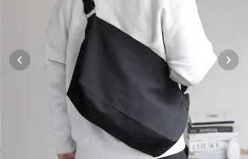 블랙 캔버스 숄더백