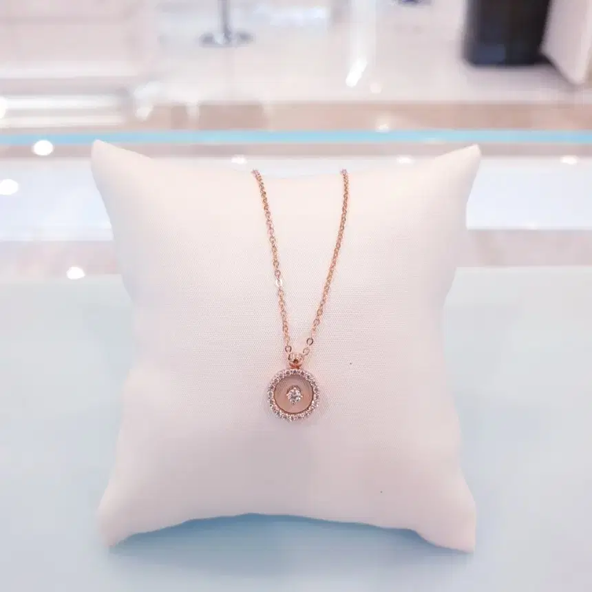 ◆STONEHENgE◆ Braid 14K Necklace SA25A36U4R SAG-25A36U-N4RC 14K Gold Plate 7/8 CT. T.W. Diamond Bar Zig-Zag Link