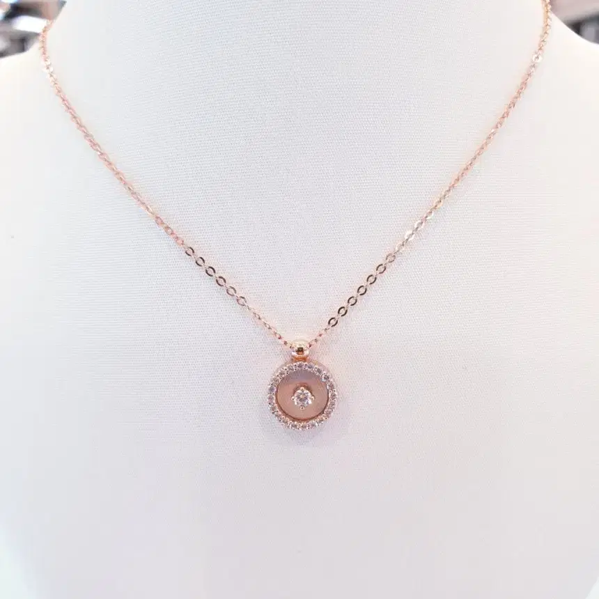 ◆STONEHENgE◆ 14K Lastella Necklace StoneHenge 14K Dancing Stone Stella Necklace N0110 14K Rose