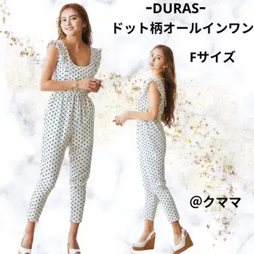 DURAS 듀라스 도트 무늬 올인원 109계 여름 갸루 스타일 여성 의류