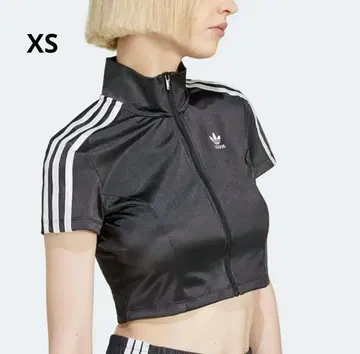 현행 모델 아디다스 트랙 상의 블랙 XS