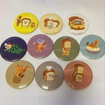 컴플리트 세트 10종 빵 도둑 캔뱃지 복권