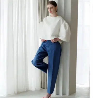 새상품 리텐 YOKUBARI Wide Pants 블루 2