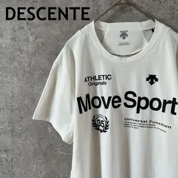 데상트 Move Sport 티셔츠 화이트 반팔 드라이 M 사이즈