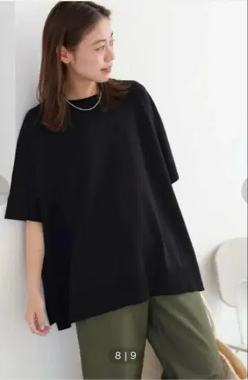 새상품급 저널 스탠다드 리룸 워셔블 쿨 판초 풀오버