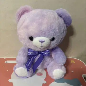 Cotton Candy Bear Dreamy 보라색 봉제 인형