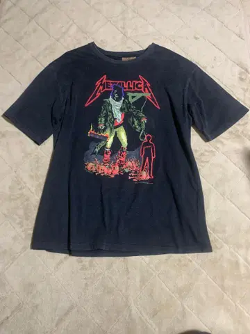 90s Metallica 1994 빈티지 그래픽 T 밴딩 T
