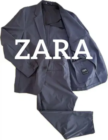 ZARA 스트레치 수트 셋업 SLIM FIT 네이비 XL
