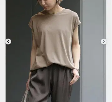 Deuxieme Classe loosey 크루넥 탱크탑 베이지