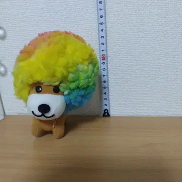 아프로 개 봉제 인형