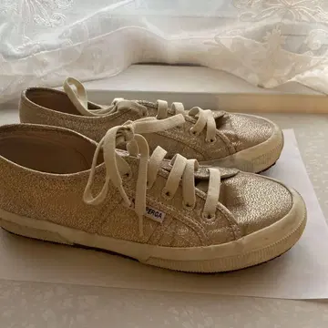 SUPERGA rose platinum 글리터 스니커즈 사이즈 7