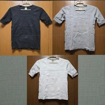 AVIREX 아비렉스 데일리 시리즈 U넥 5부 소매 셔츠 3장