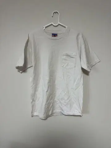 UNION MADE 화이트 포켓 티셔츠 M