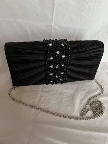 ZARA 자라 블랙 파티 백 클러치백 숄더 피로연 결혼식