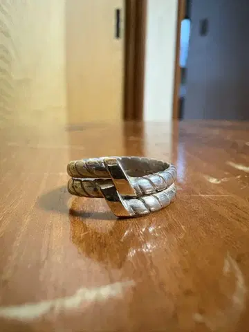 빈티지 콤비 반지 K10 silver925