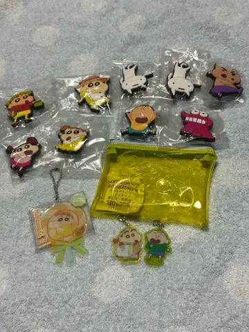 크레용 신짱 굿즈 마그넷 참 파우치 키링 정리