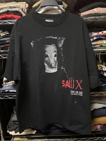 SAW X PRINT 티셔츠 무비 영화 호러