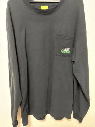 HUF 블랙 롱 슬리브 티셔츠 XL