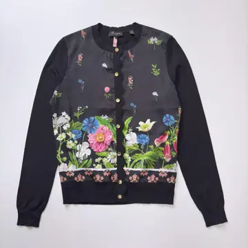 4340 TED BAKER 테드 베이커 긴팔 가디건 꽃무늬 프린트