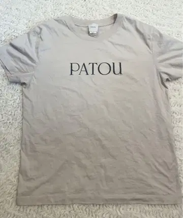 PATOU 베이지 로고 티셔츠 L 사이즈