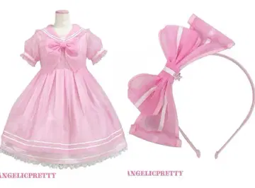 Angelic Pretty 페어리 마린 원피스 pink 세트