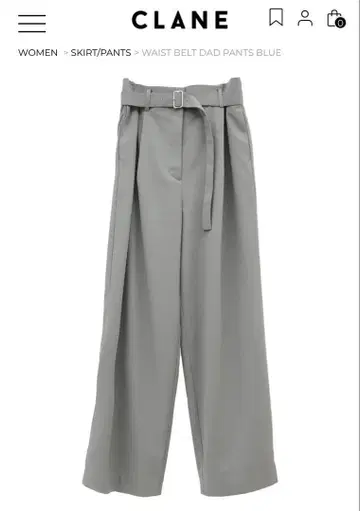 CLANE 클라네 WAIST BELT DAD PANTS 사이즈 2