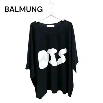 BALMUNG 발무그 DIS 프린트 빅 티셔츠 티셔츠 블랙