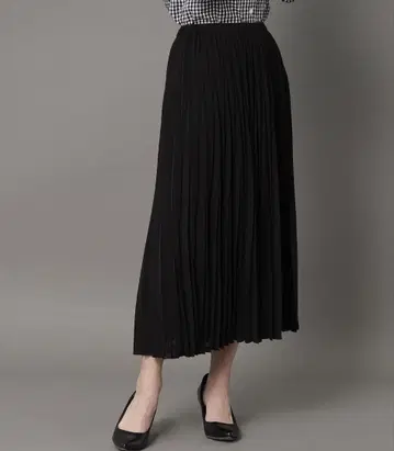 DRESSTERIOR 쉐도우 체크 플리츠 스커트