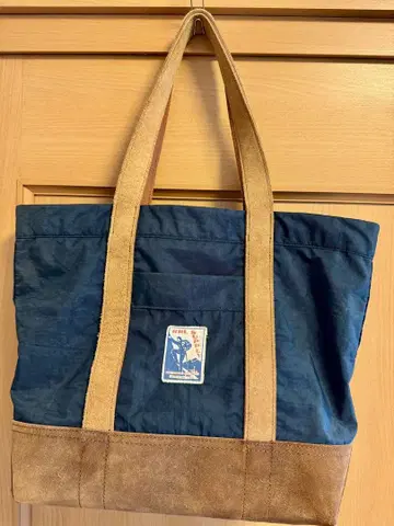 RRL 토트백 나일론&스웨이드