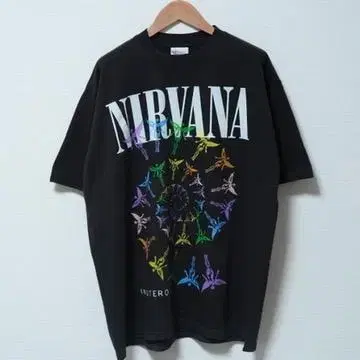 닐바나 티셔츠 XL IN UTERO 아트 NIRVANA 90s
