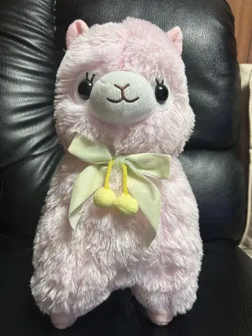 핑크 알파카 봉제 인형