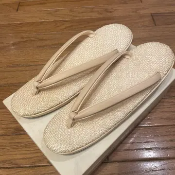 베이지 그물 패턴 일본 의류 여름 조리 23.5