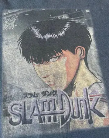 90년대 초레어 SLAM Dunk 빈티지 티셔츠 서태웅(루카와 카에데)
