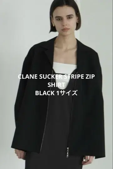 CLANE SUCKER STRIPE ZIP SHIRT 클라네 셔츠