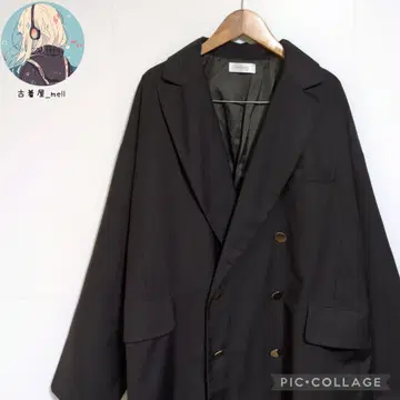새상품급 닐웨이 더블 테일러드 자켓 골드 버튼 빅 실루엣