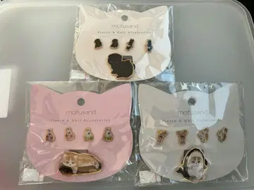 고양이 모티브 액세서리 3종 세트
