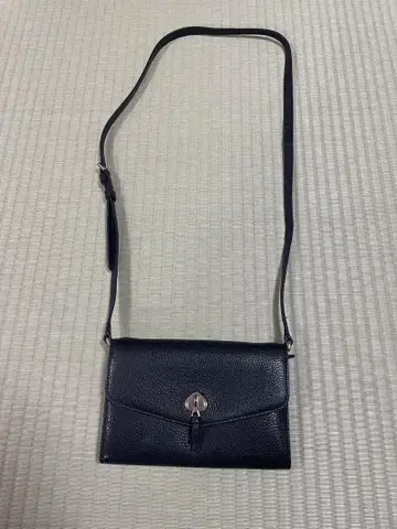 kate spade 블랙 가죽 숄더백