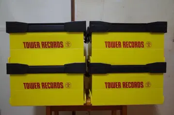 타워 레코드 CD 컨테이너 Yellow 4개 세트