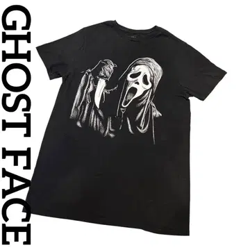 vintage "Ghost Face 고스트 페이스" 티셔츠 BLACK