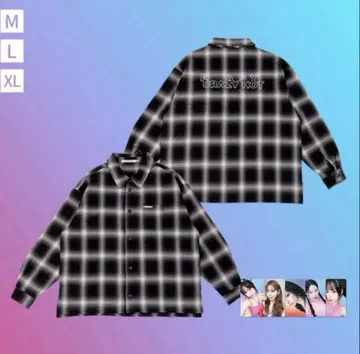 LE SSERAFIM 왈츠 JP 굿즈 SHIRT 체크 셔츠 L 사이즈