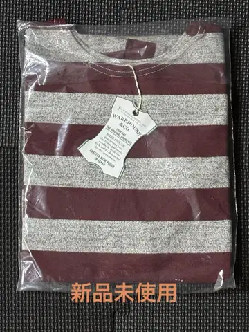 웨어하우스 반팔 2인치 보더 티셔츠 Lot4050 L사이즈