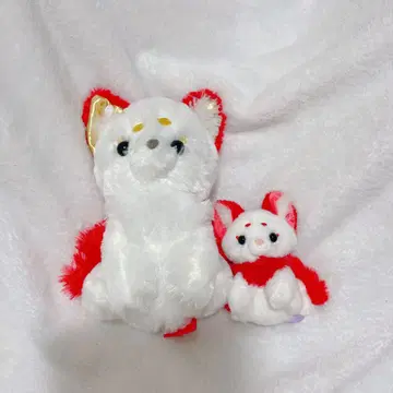 쵸콘과 구미의 여우 봉제 인형 봉제 인형 마스코트