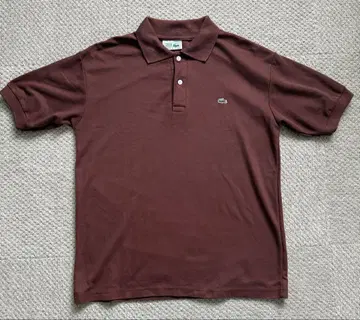프랑스제 LACOSTE 브라운 브라운 피케 셔츠 사이즈 4