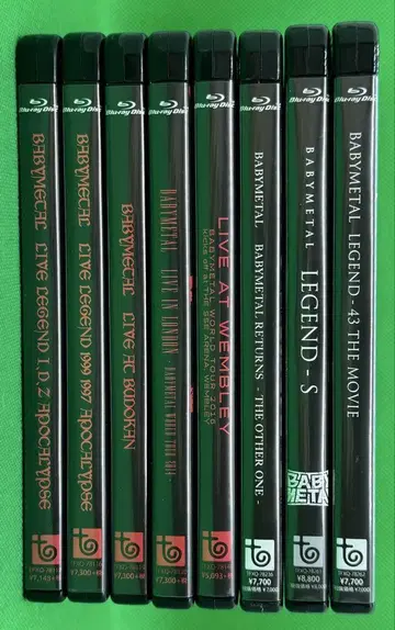 8개 세트 BABYMETAL LIVE Blu-ray 월드 투어